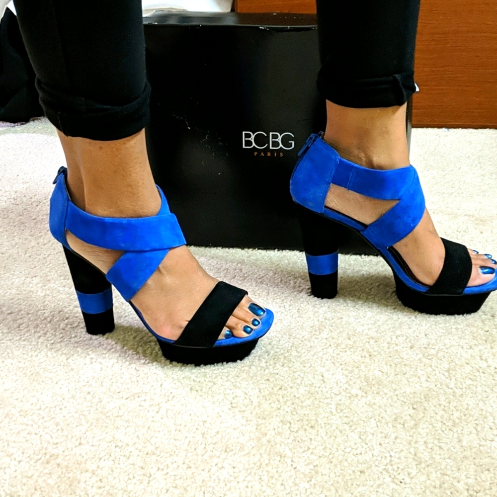 BCBG Paris Cherry 2x platform heels